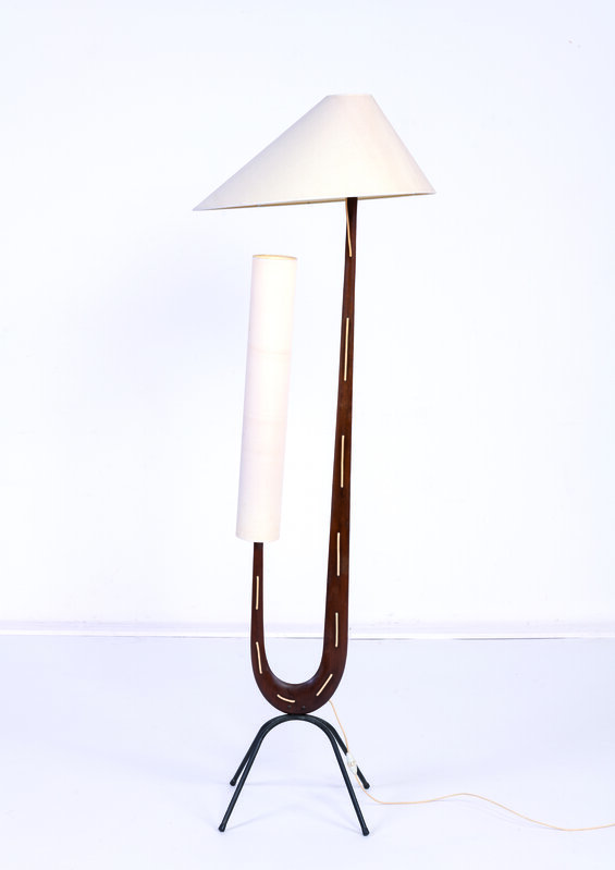 Jean Rispal Designer Jean Rispal | Girafe floor lamp (vers 1950) | Artsy