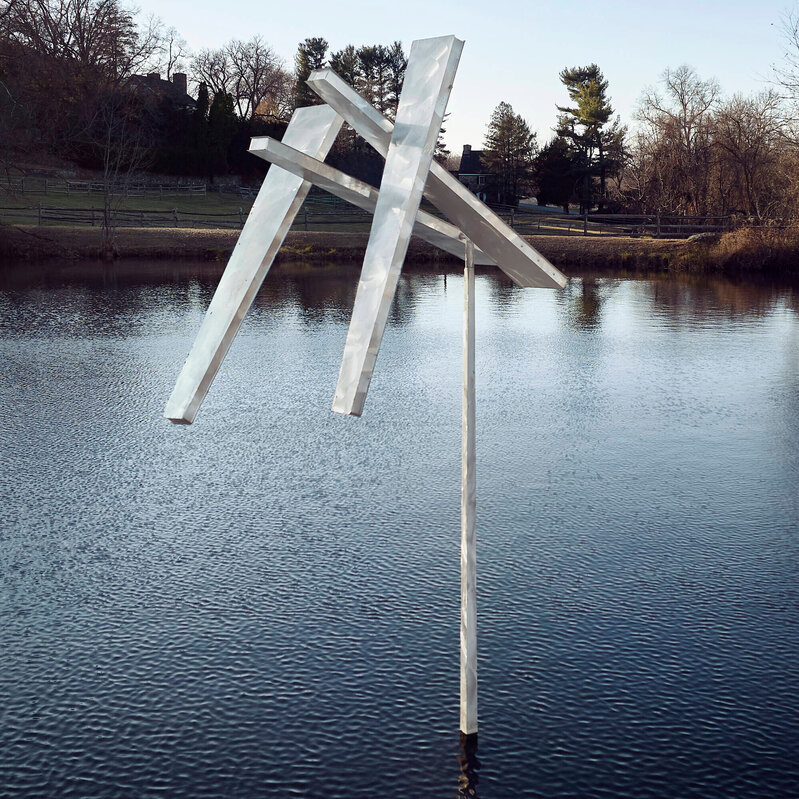 Two Open Rectangles George Rickey Outside George Rickey | Four Trapezoids as Two Rectangles III (1986) | Art ...