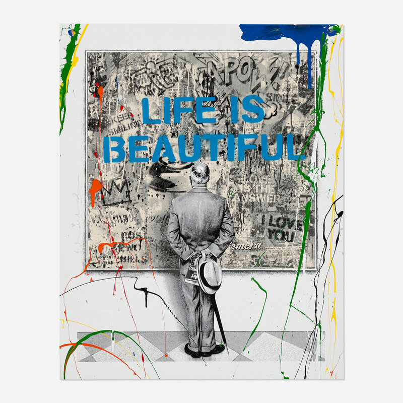 Life Is Beautiful Unique 2022 By Mr Brainwash Artsy life-is-beautiful-unique-2022-by-mr-brainwash-artsy