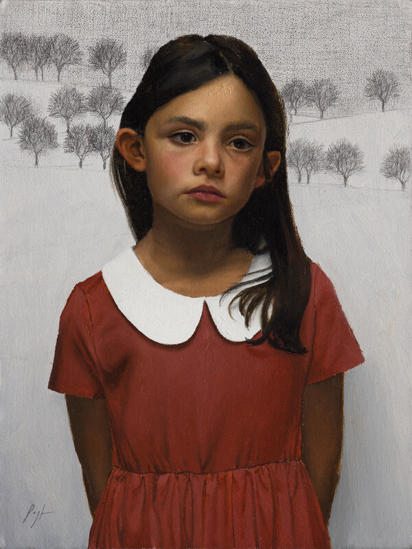 Mark R. Pugh | Girl and a Snowy Meadow (2024) | Artsy
