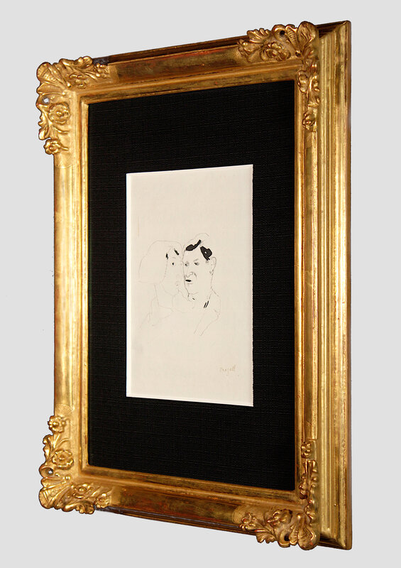 Chagall Ink Drawing Marc Chagall | Claire et Yvan Goll (1924) | Artsy