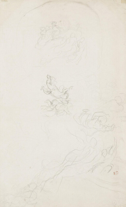 Eugène Delacroix | Apollon vainqueur du serpent Python. (1850) | Art ...