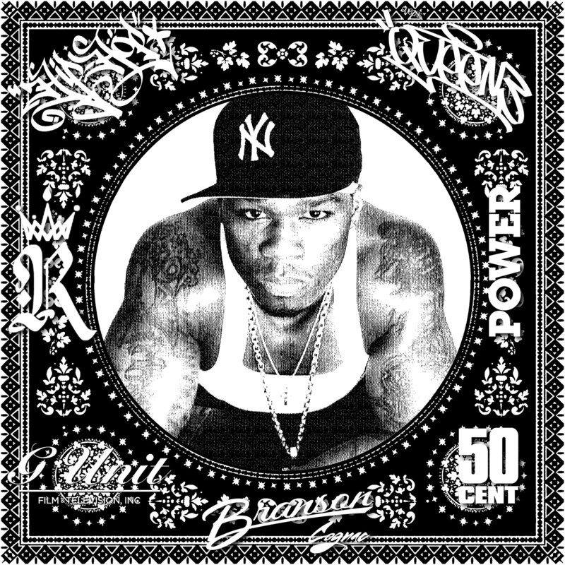 Agent X | 50 Cent (Black & White) (50 Years, Hip Hop, Rap, Iconic ...