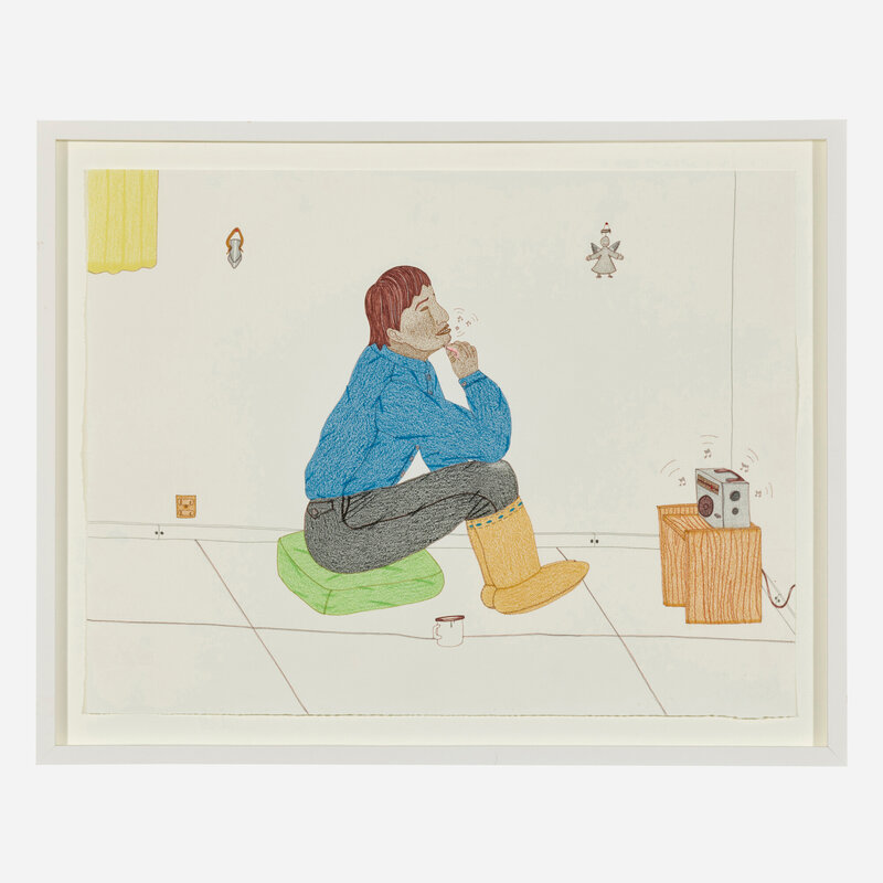 Annie Pootoogook | Plucking Beard Hairs | Artsy