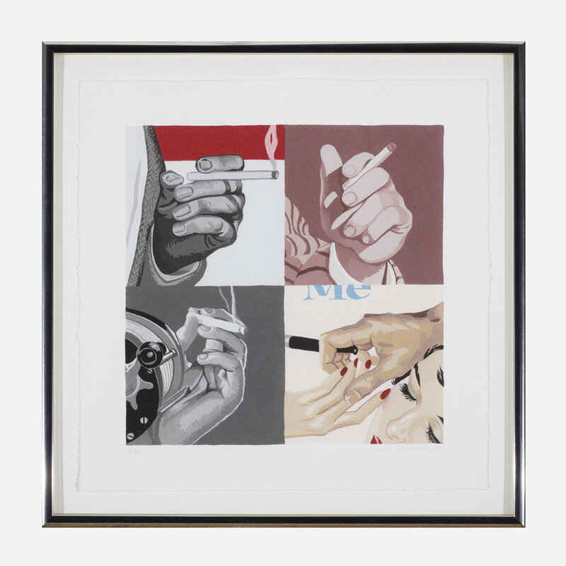 Julia Jacquette | Men's Hands, Smoking (2000) | Artsy