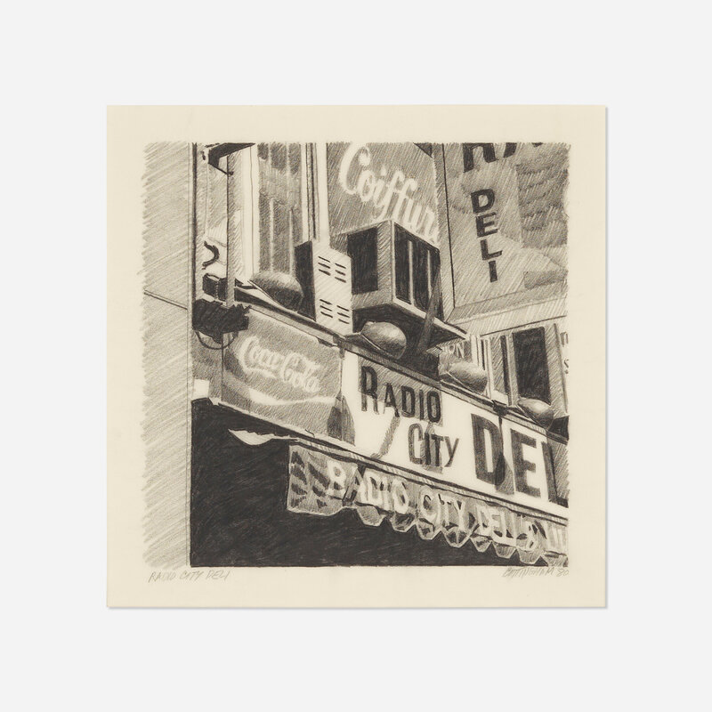 Robert Cottingham | Radio City Deli (1980) | Artsy