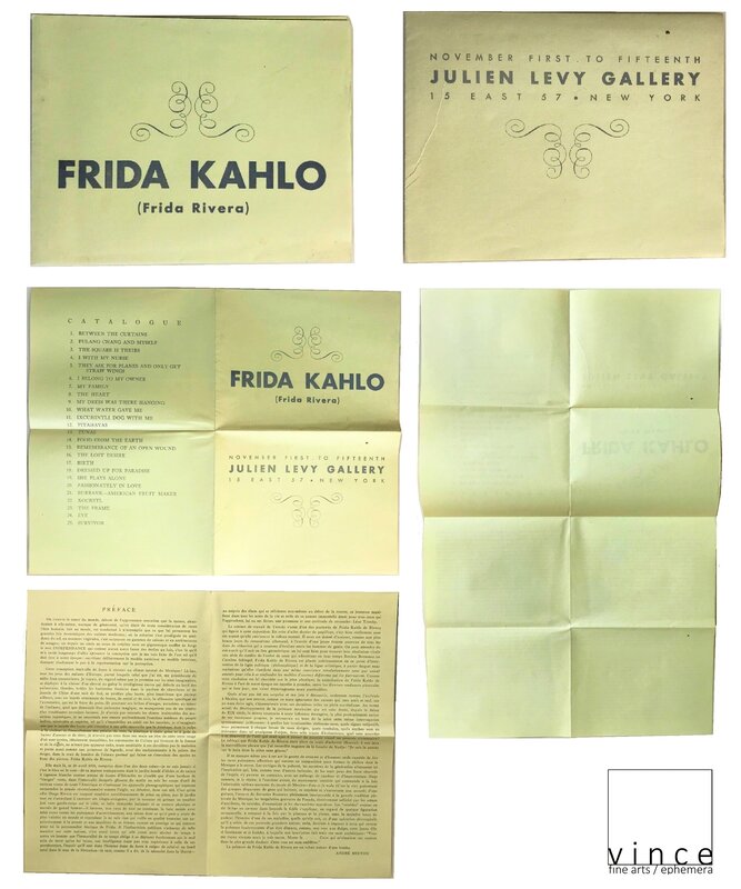 Frida Kahlo, Diego Rivera "Frida Kahlo (Frida Rivera)", 1938, RARE