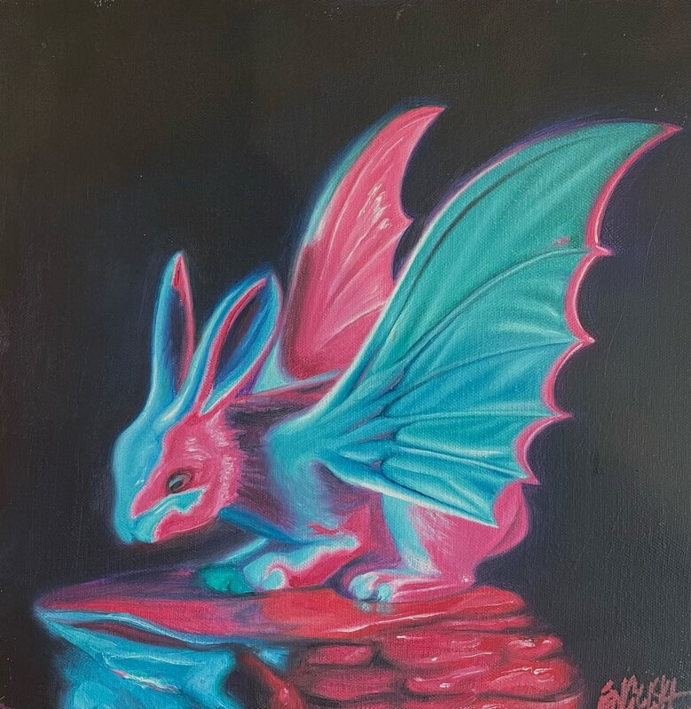 Bat-Rabbit (ca. 1990) by Ron English | Artsy