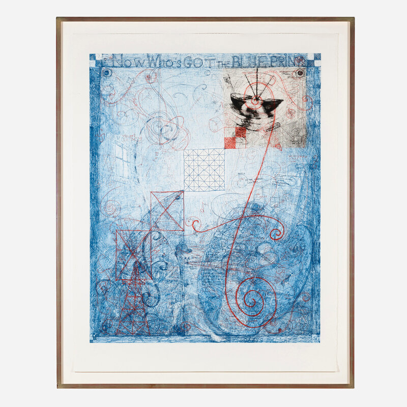 William T. Wiley | Now Who's Got the Blueprints (1989) | Artsy
