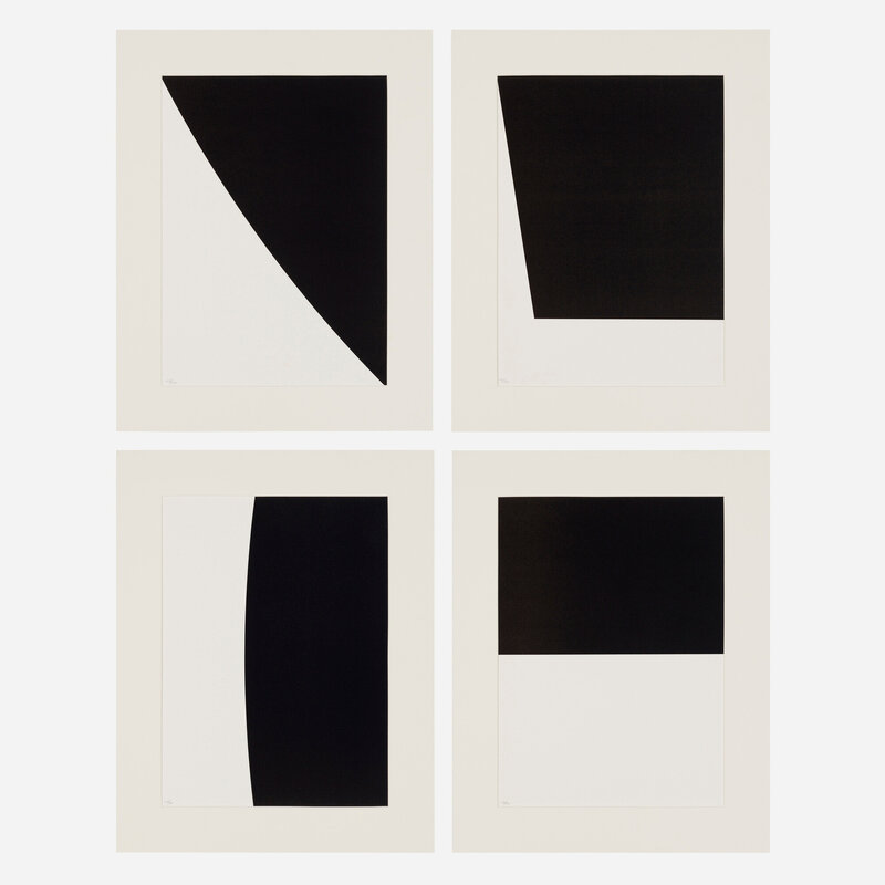 Ellsworth Kelly | Four works from Un coup de des jamais n'abolira le ...