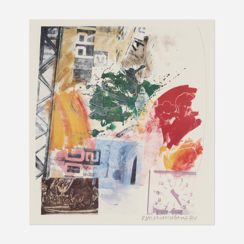 Robert Rauschenberg | Untitled (ROCI Announcement) (1984) | Artsy
