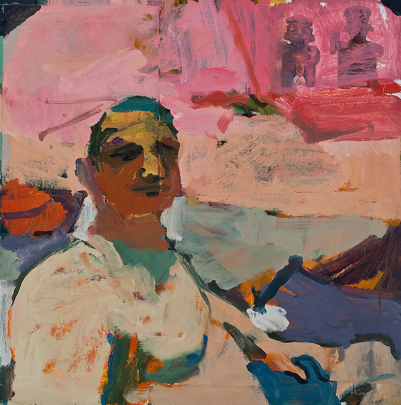 Jennifer Pochinski Portrait With An Orange Snake 2019 Art jennifer-pochinski-portrait-with-an-orange-snake-2019-art