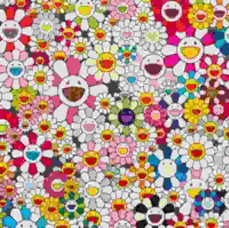 The Earth Kingdom of Dream Takashi Murakami Flowers Reprint 12 x 18 inch Poster Rolled