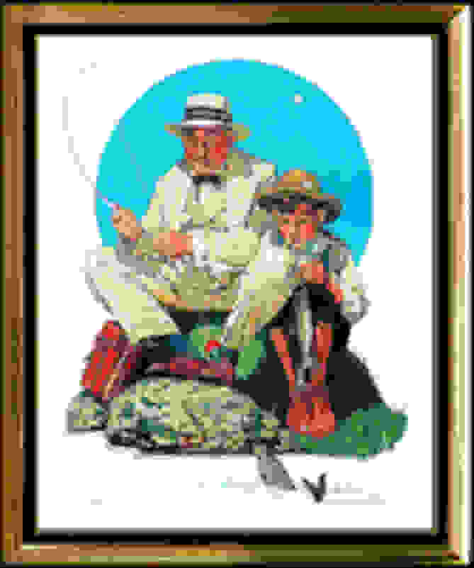 Norman Rockwell | Catching the Big One (20th Century) | Available for Sale  | Artsy