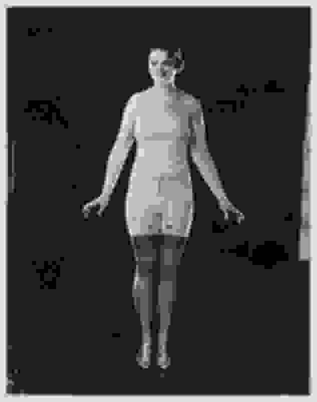 Berlei Ltd, Model wearing Berlei girdle and brassiere (ca. 1930)