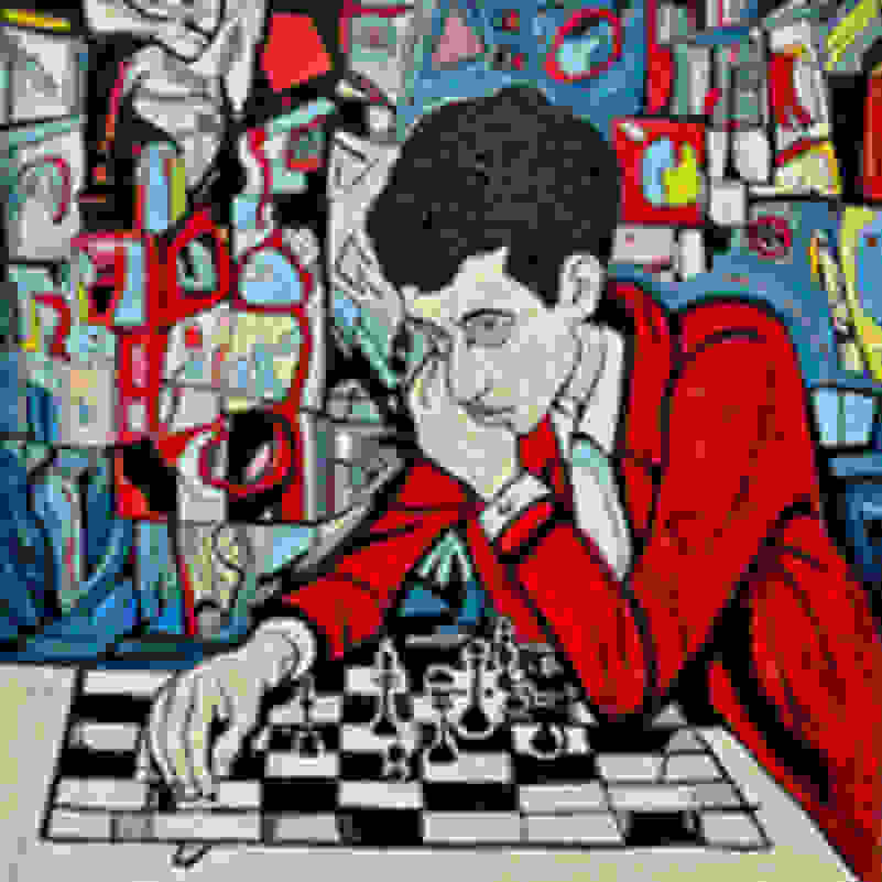 Picasso's painting of a chessboard