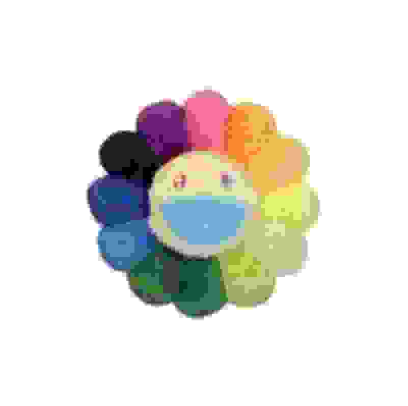  Kaikai Kiki Flower Keychain Flower Plush Rainbow & White :  Toys & Games