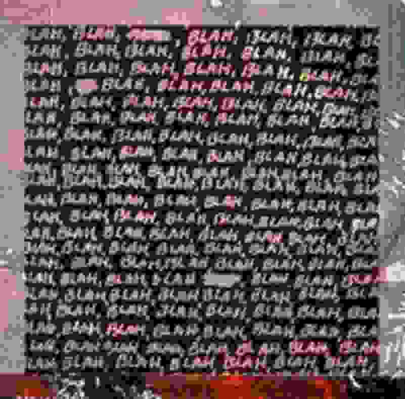 Mel Bochner, Blah, Blah, Blah + Background Noise (2013)