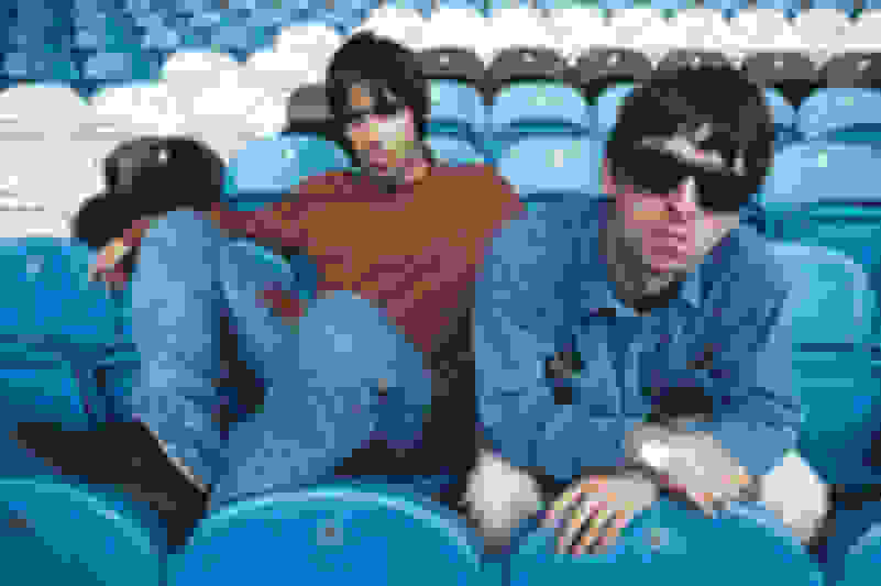 Kevin Cummins Noel and Liam Gallagher at Manchester City stadium