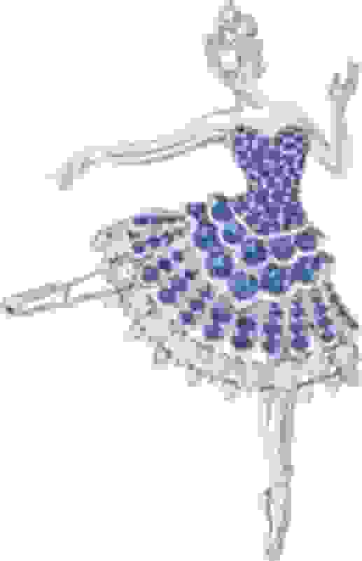 Van Cleef Arpels Cardinal bleu ballerina Unique piece