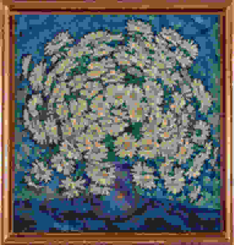 Francisco Narvaez | Flores Blancas en Fondo Azul (ca. 1960) | Available for  Sale | Artsy