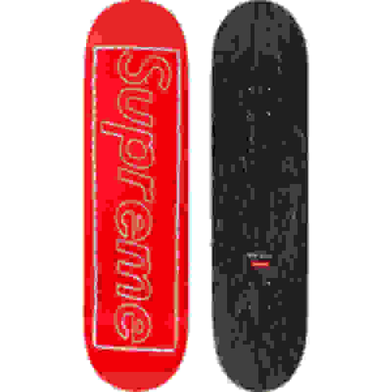 KAWS X Supreme, 'Chalk Logo' (red) (2021)