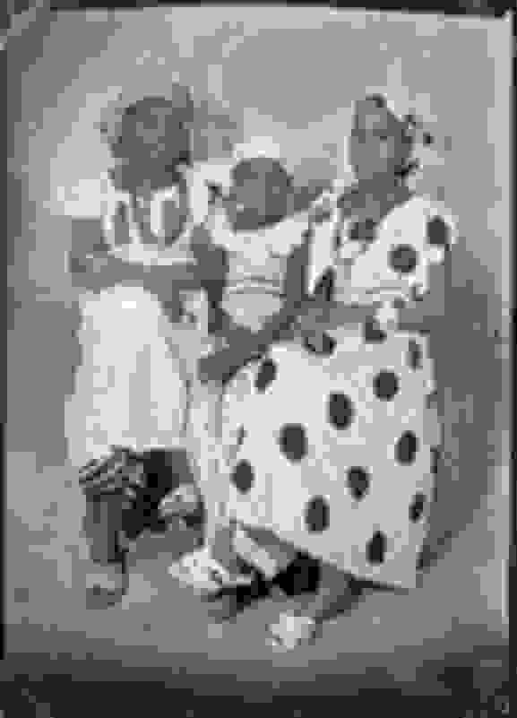 Seydou Keïta, Two seated women and a little girl standing. All three in  straitjackets (ca. 1965), Available for Sale