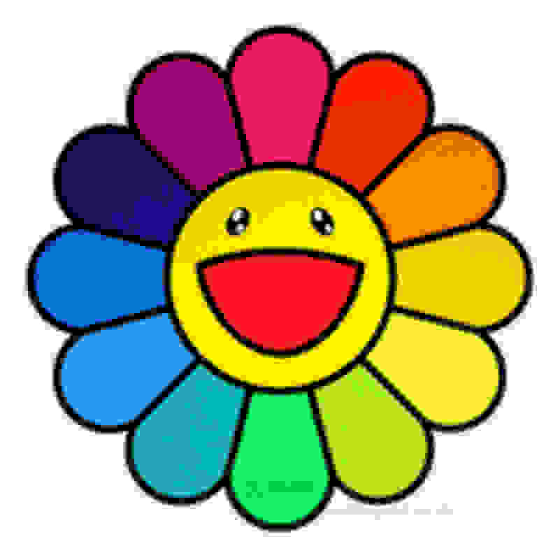Takashi Murakami | Smile On, Rainbow Flower!! (2020) | Available for Sale |  Artsy