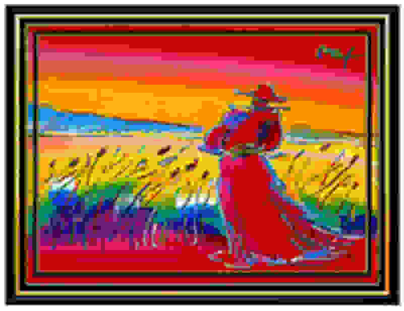 Peter Max | WALKING IN REEDS (2003) | Artsy