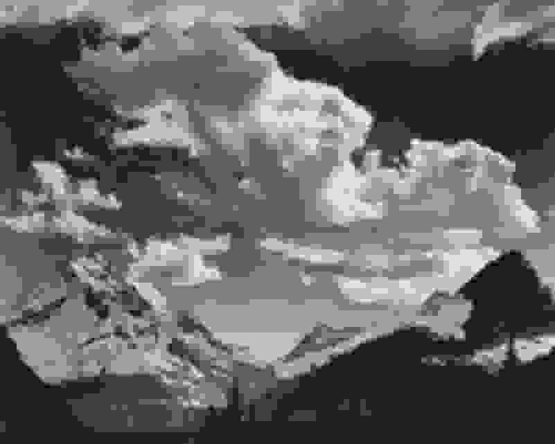 Ansel Adams | Noon clouds, Glacier Park, Montana (1942) | Artsy