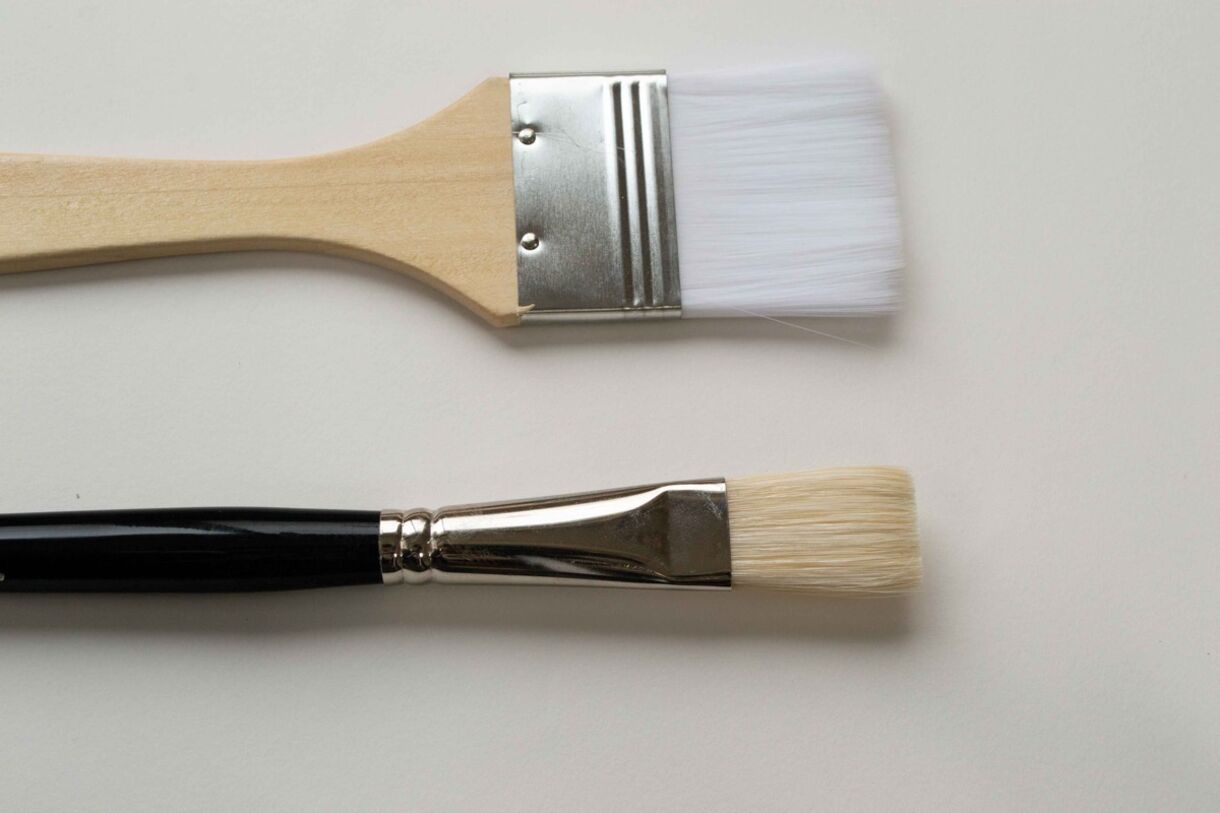 Bristle Flat Brush VS Bristle Fan Brush Which One is Better in Painting  Tree Leaves? 
