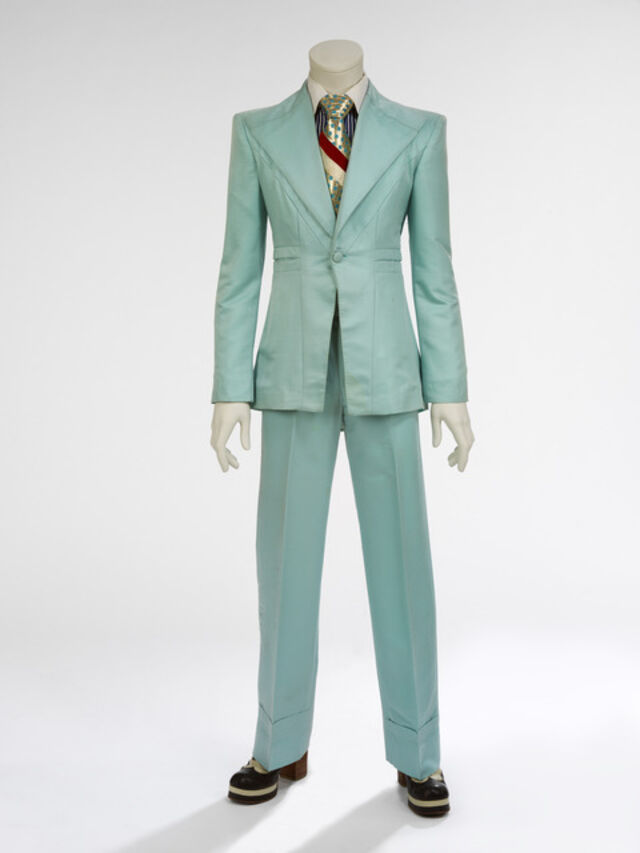 David Bowie Ice Blue Suit Designed By Freddie Burretti