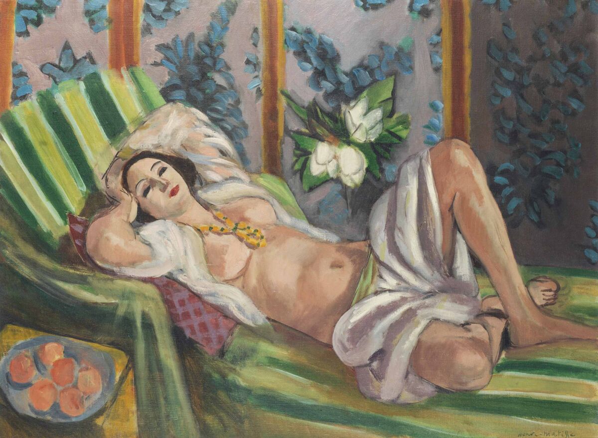 Henri Matisse, Odalisque couchée aux magnolias, 1923. Courtesy of Christie’s.
