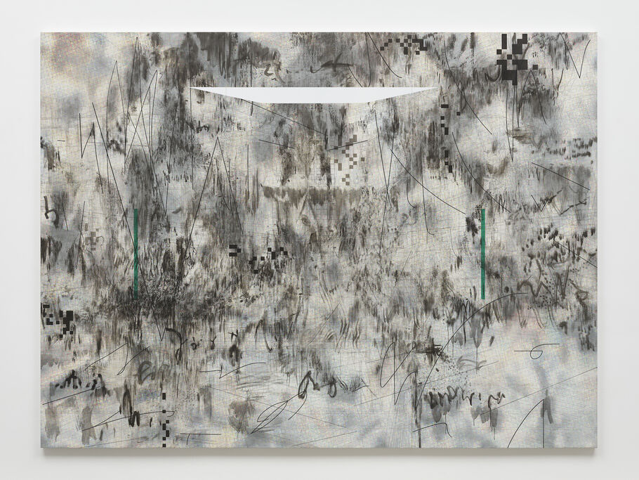 Julie Mehretu, Insile , 2013. © Julie Mehretu. Foto de Theo Christelis. Cortesia de White Cube.