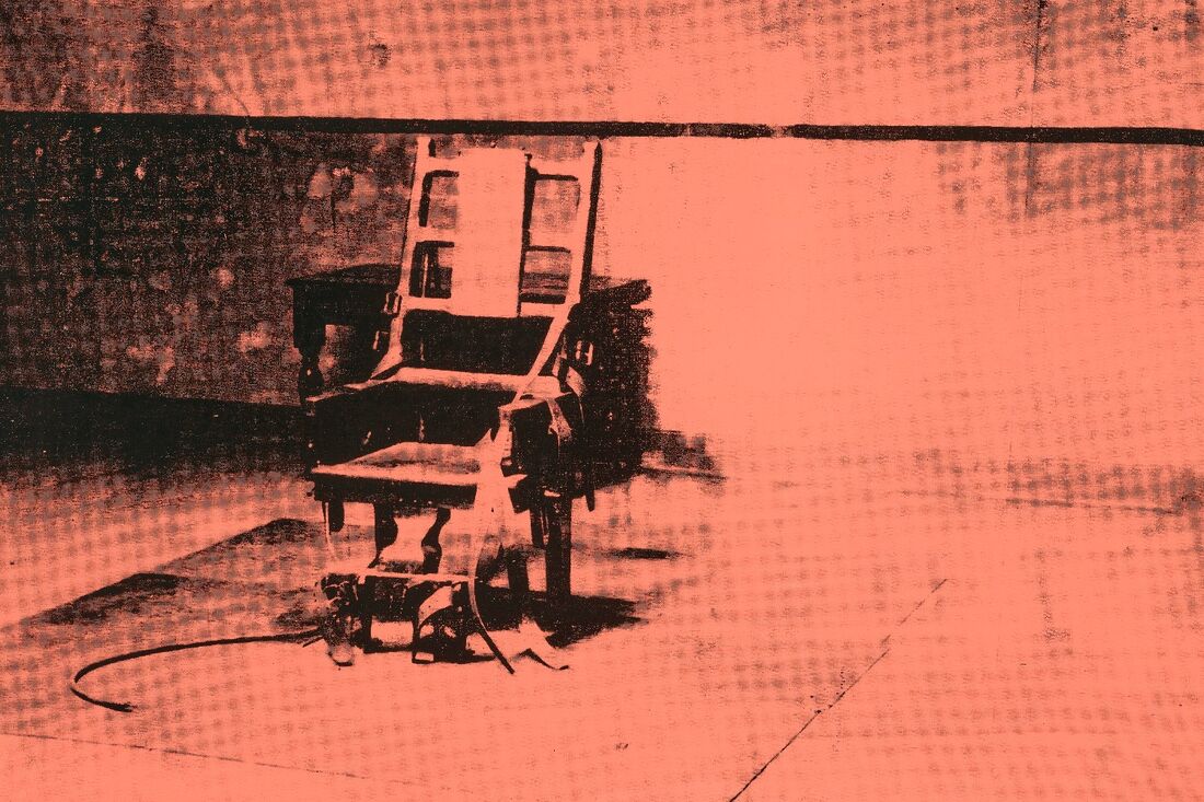 Andy Warhol painting “Big Electric Chair,” estimated at million, to sell at Christie’s. Andy Warhol painting “Big Electric Chair,” estimated at million, to sell at Christie’s.