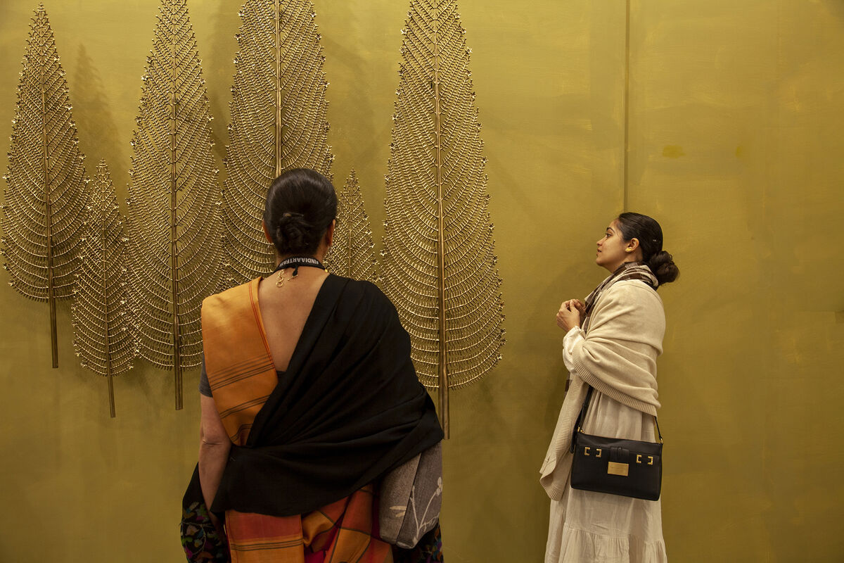 Installation view at India Art Fair, 2020. Photo by Jeetin Sharma. Courtesy of India Art Fair.