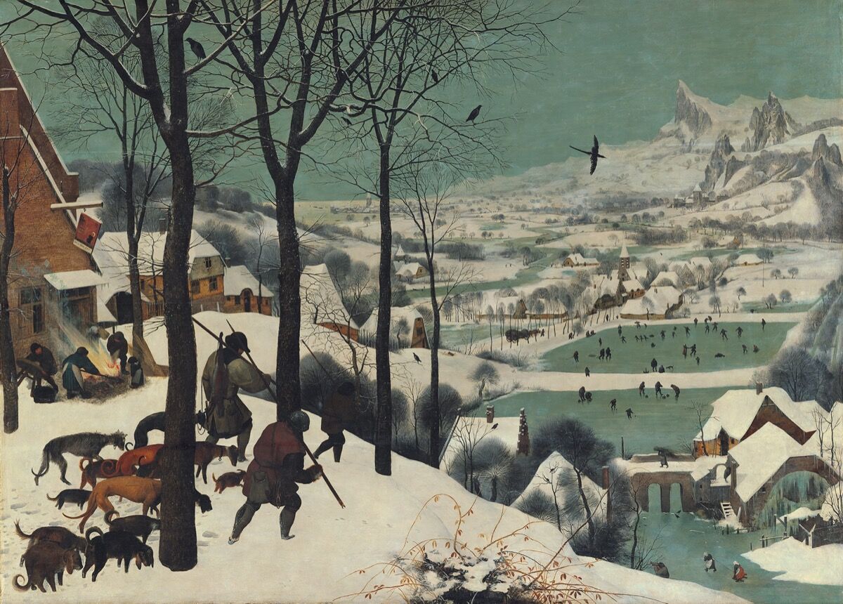 Pieter Bruegel the Elder, The Hunters in the Snow , 1565. Courtesy of Kunsthistorisches Museum.