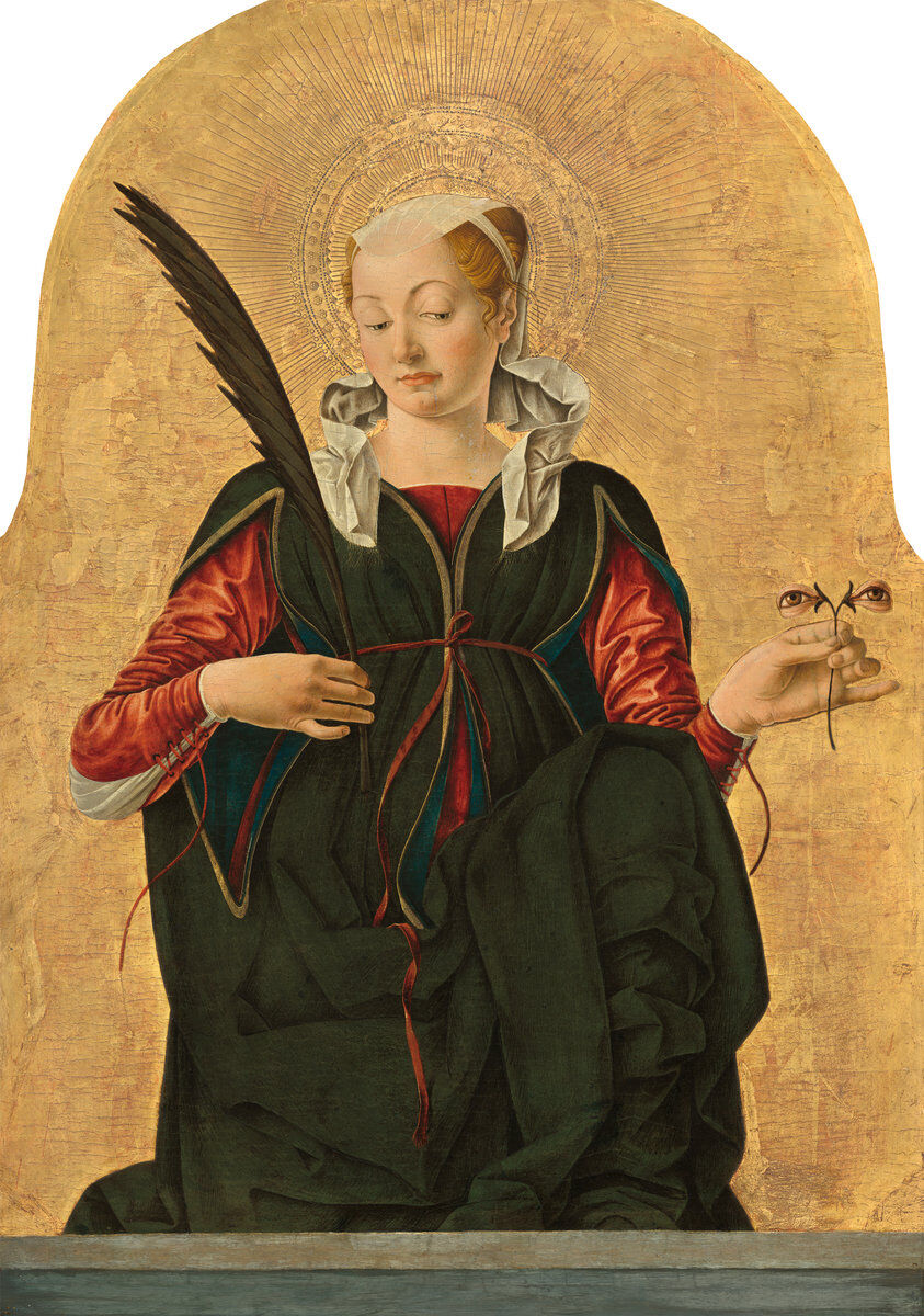 Francesco del Cossa, Saint Lucy, c. 1473/1474.  Courtesy of the National Gallery of Art.