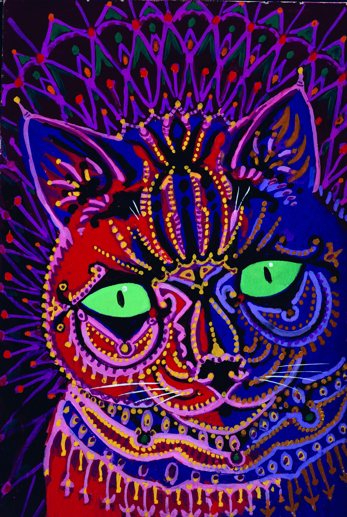 The Colorful Dancing Psychedelic Cats Of Louis Wain Artsy