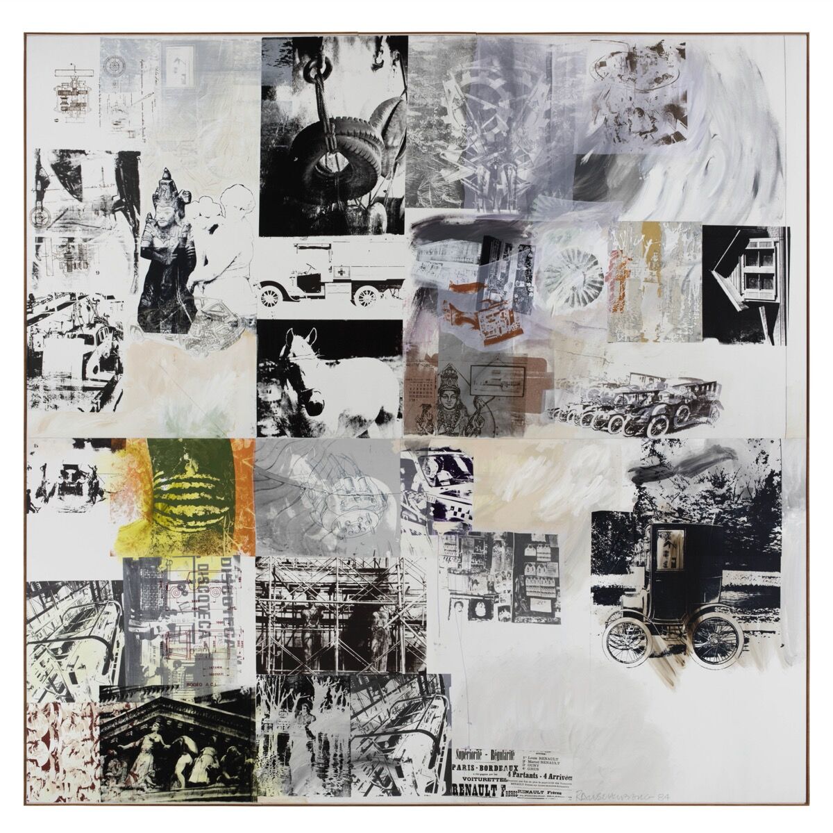 Robert Rauschenberg, Rollings (Salvage), 1984. Courtesy of Thaddaeus Ropac.