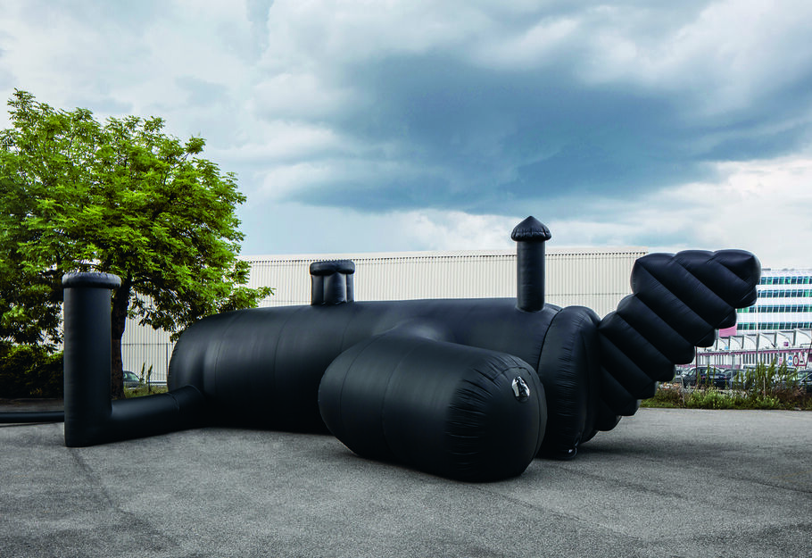 Inflatable nightclub created by Bureau A for Federation of Swiss Architects