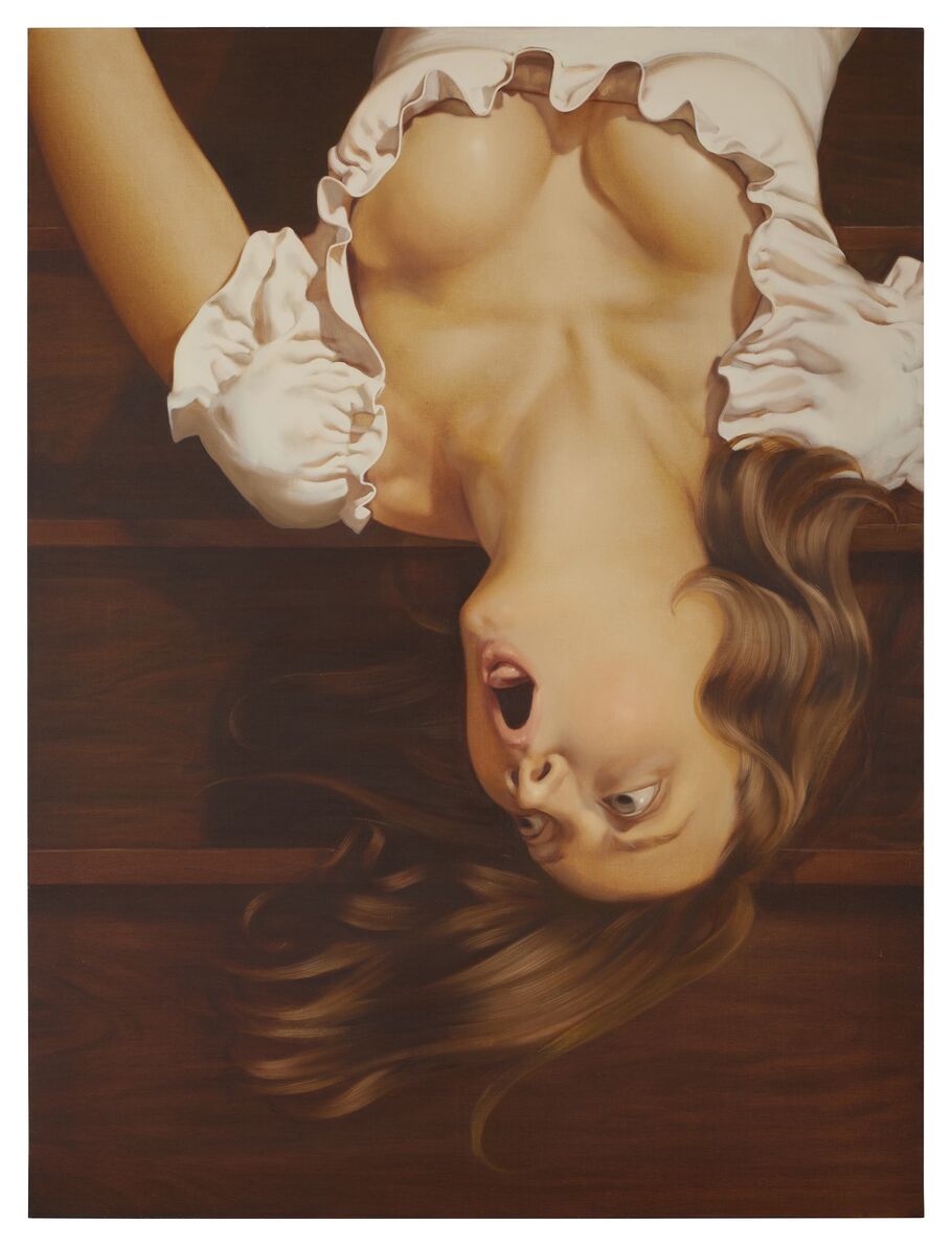 Anna Weyant, Falling Woman, 2020. Courtesy of Sotheby’s.