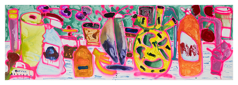 Katherine Bernhardt, Limpeza de Primavera, 2026. Um outdoor no High Line.