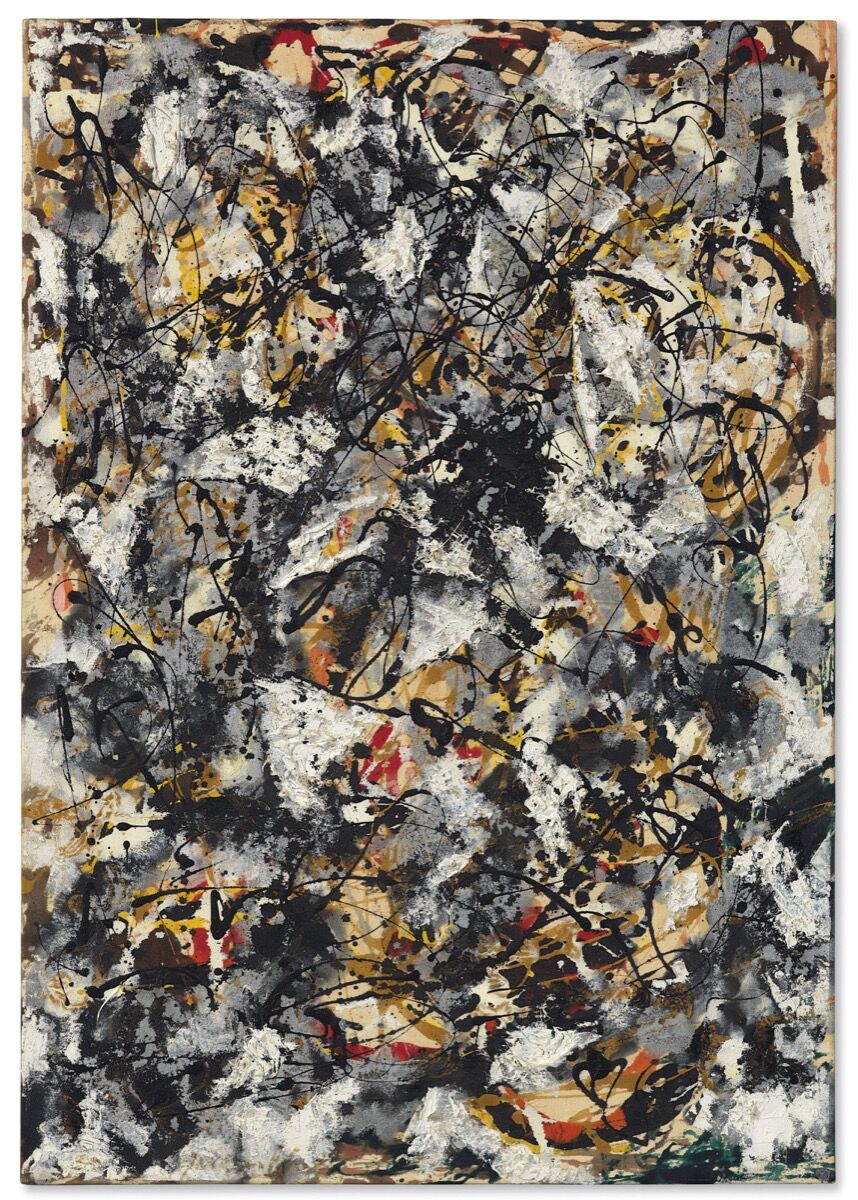 Jackson Pollock, Composition with Red Strokes, 1950. Courtesy of Christie’s