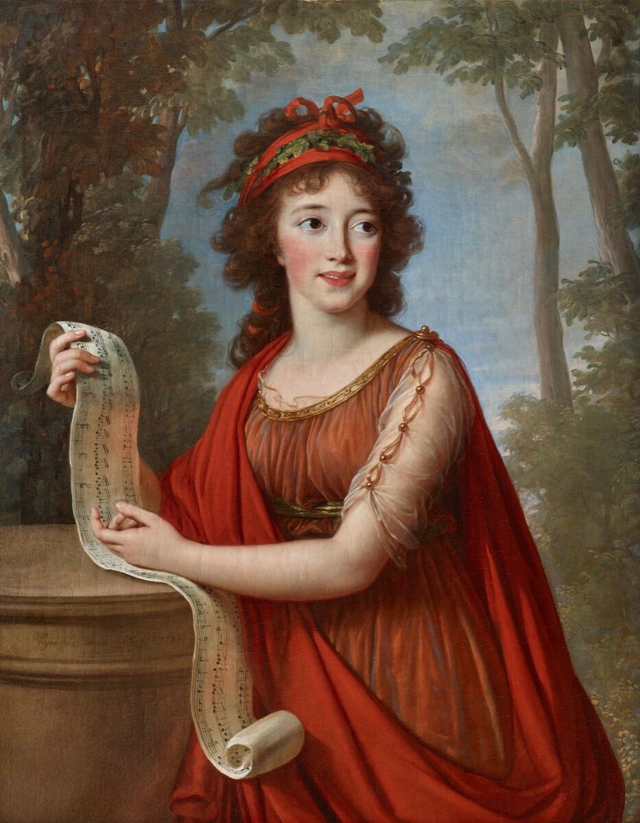Elisabeth Louise Vigée Le Brun, Retrato de Maria Franzcisca Palffy, 1793. Cortesía de Eric Coatalem Gallery.
