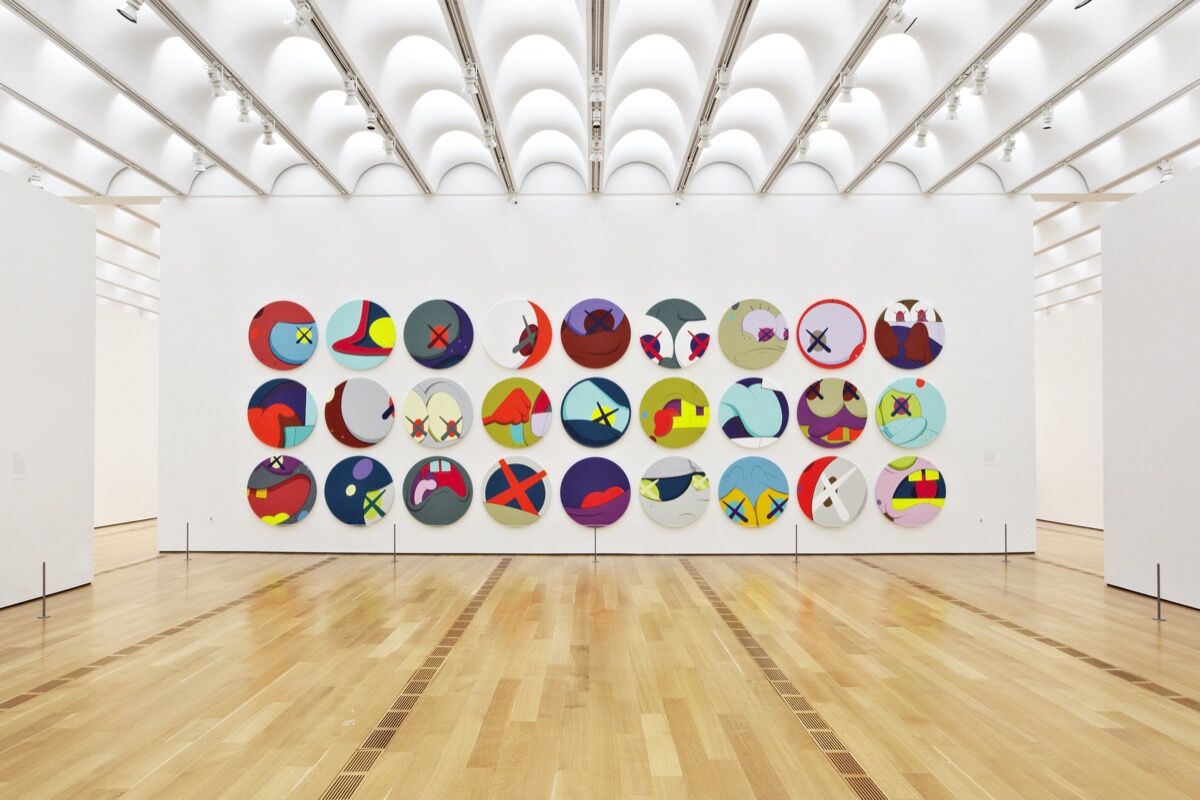 Installation view of KAWS, GONE AND BEYOND, at The High Art Museum, 2012. Photo by Adrian Gaut Courtesy of the artist.