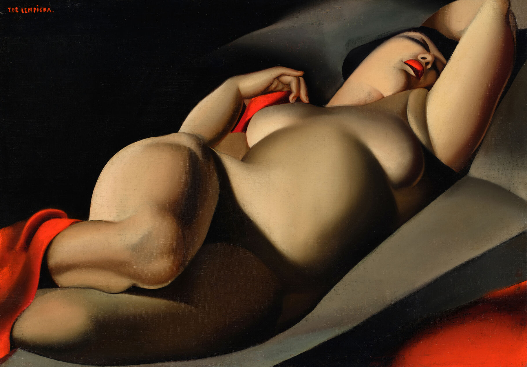 Tamara de Lempicka, La Belle Rafaëla, 1927. Courtesy of Sotheby’s.