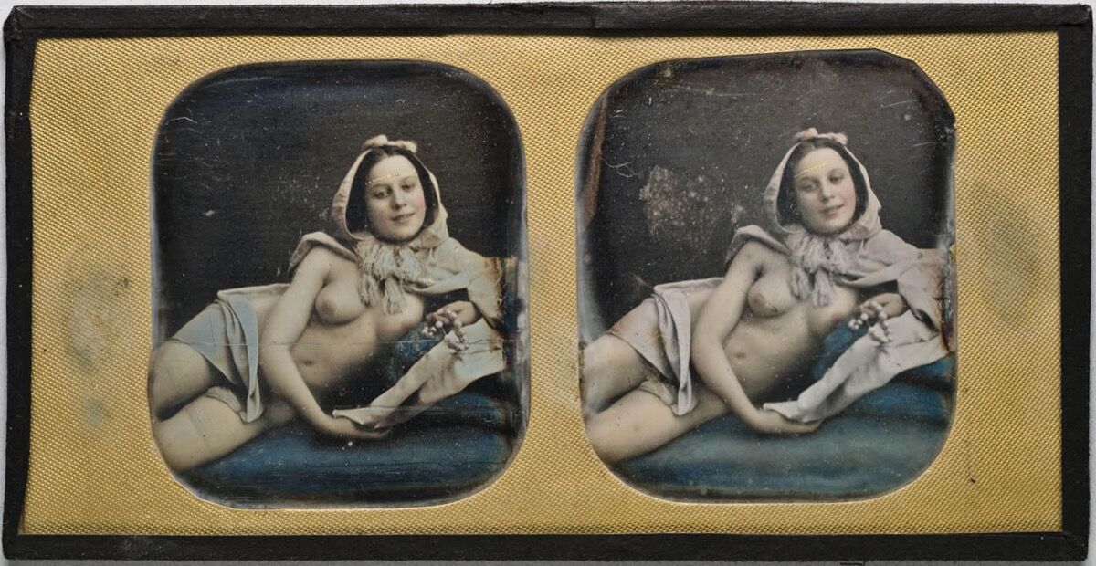 Johann Wilhem Bergstrom, hand-colored daguerreotype, ca. 1844–54. Image via Wikimedia Commons.