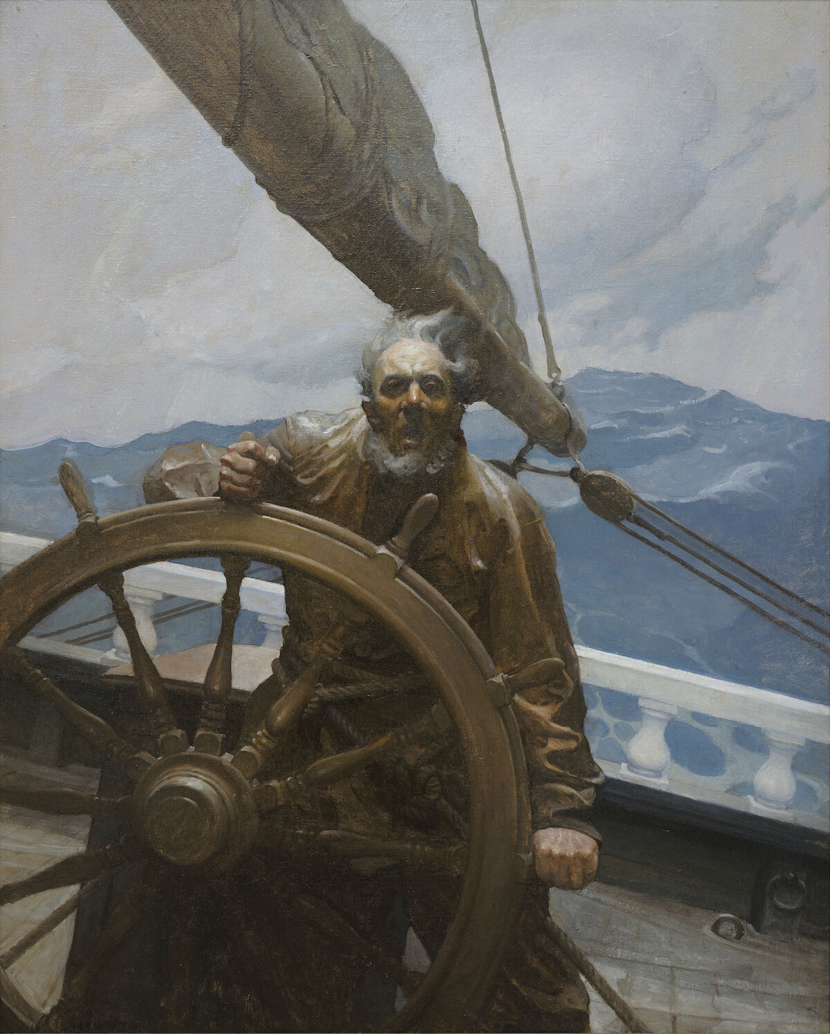 N. C. Wyeth, Yes, ‘N’, He’d Let a Roar Outer Him, An’ Mebbe He’d Sing, “Hail Columbia, Happy Land!,” 1914. Courtesy of the Brandywine River Museum of Art. 