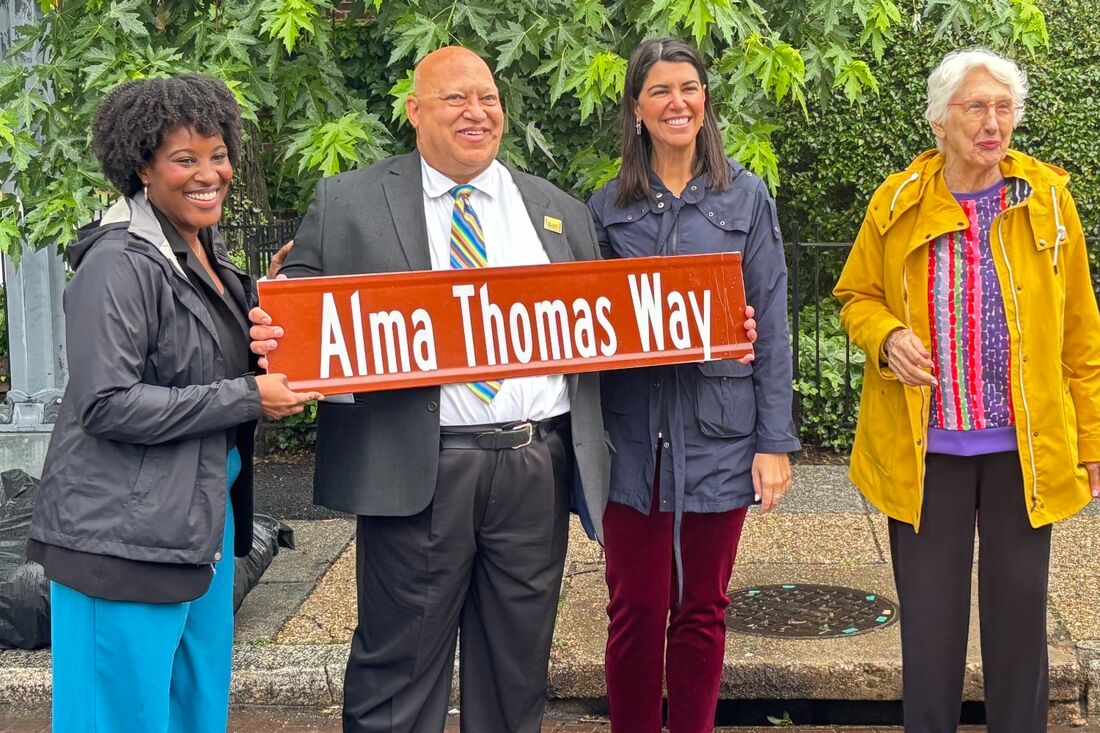Alma Thomas’s longtime street renamed in her honor. Alma Thomas’s longtime street renamed in her honor.